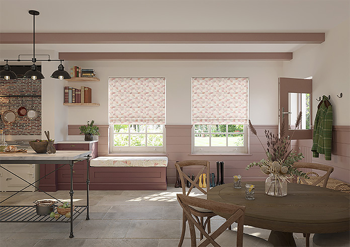 Mosaic Tile, Sweetheart - Roman Blind - Image 8
